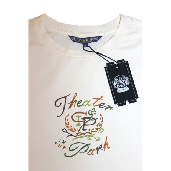 nwt CONEY ISLAND PICNIC ‘Theater in the Park’ Stretch Cotton Cropped Top, Size M - Picture 2 of 7